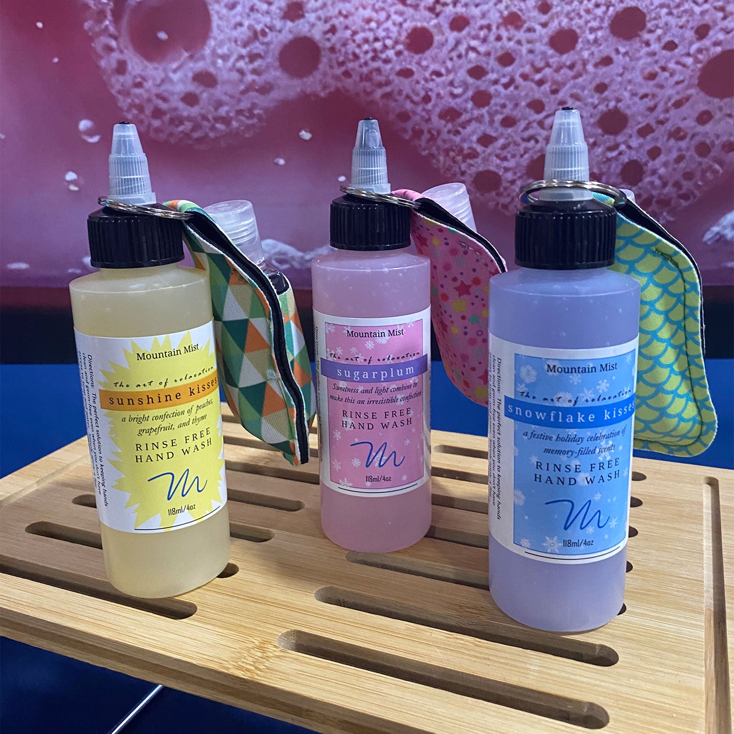 Rinse Free Hand Wash Gel (+ keychain bottle) – Mountain Mist